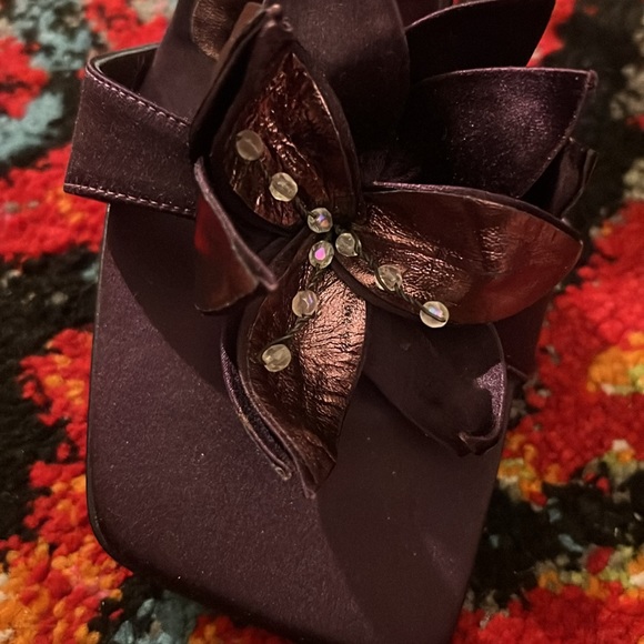 Stiletto eggplant high heels - Picture 5 of 7